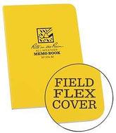 Rite in the Rain 374-M Memo Book with Field-Flex Cover, 3-1/8 x 5 in Sheet, 56-Sheet, White Sheet